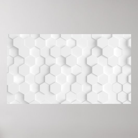 Poster Texture arrière - plan blanche. Illustration 3d, 3 (Devant)