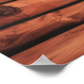 Poster Texture Arrière - plan en bois Brown rustique (Coin)