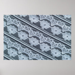 Poster Texture, arrière-plan, motif. Tissu en dentelle bl