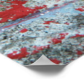 Poster Texture arrière - plan papier peint rouge bleu bri (Coin)