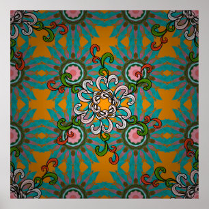 Poster texture Arrière - plan, papier peint, thème floral