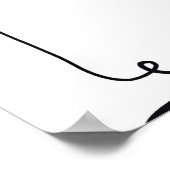 Poster Texture avec faces abstraites. Une ligne continue (Coin)