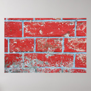 Poster Texture background surface wallpaper red blue bric
