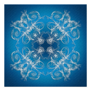 Poster Texture baroque abstraite de gradient de style