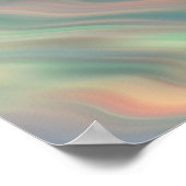 Poster Texture bleue Iris Wavy (Coin)