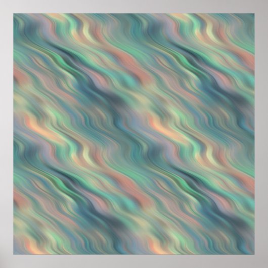 Poster Texture bleue Iris Wavy (Devant)