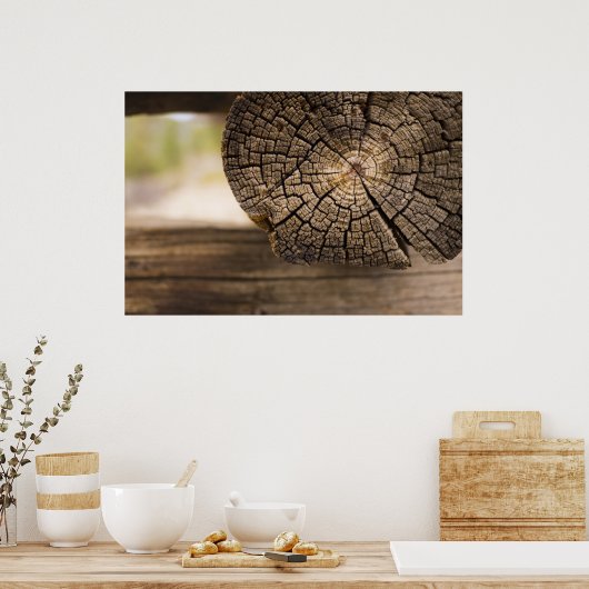 Poster Texture Cabine ancienne (Cuisine)