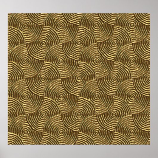 Poster Texture Cercle d'or : Abstrait sans joint. (Devant)
