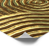 Poster Texture Cercle d'or : Abstrait sans joint. (Coin)