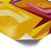 Poster Texture colorée de trous (Coin)