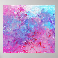Texture créative bleu-rose, taches de peinture.