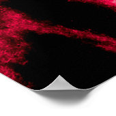 Poster Texture cuir léopard aux couleurs noir et rouge (Coin)