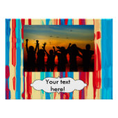 Poster Texture d'aquarelles (Devant)