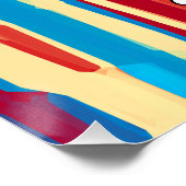 Poster Texture d'aquarelles (Coin)