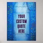 Poster Texture d'art de rue Abstrait (Devant)