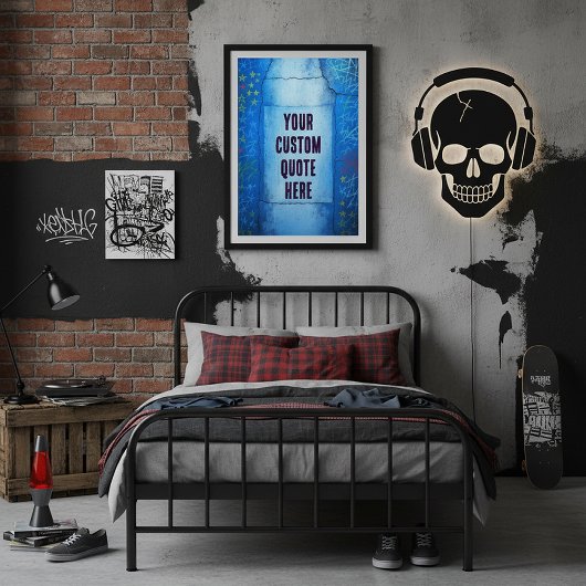 Poster Texture d'art de rue Abstrait