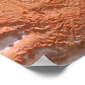 Poster Texture de brique patinée ancienne. Arrière - plan (Coin)