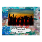 Poster Texture de crayons (Devant)