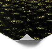 Poster Texture de crocodile foncé de luxe (Coin)