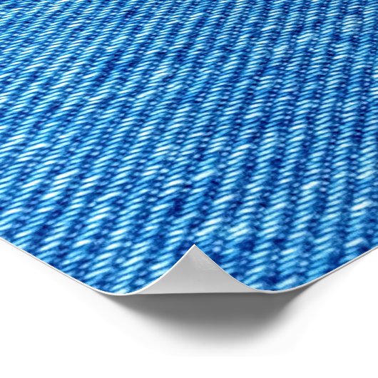 Poster Texture de Denim bleu (Coin)