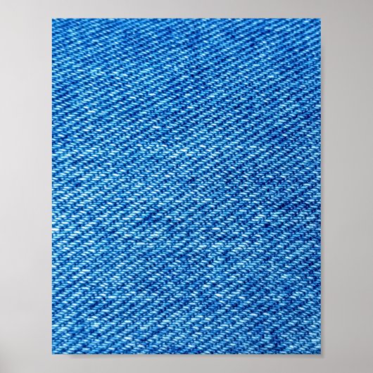Poster Texture de Denim bleu (Devant)