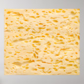 Poster Texture de fromage avec trous (Devant)