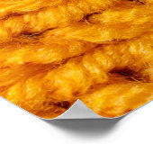 Poster Texture de laine tricotée jaune arrière - plan mot (Coin)