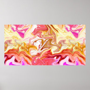 Poster Texture de marbre coloré sans couture, motif abstr