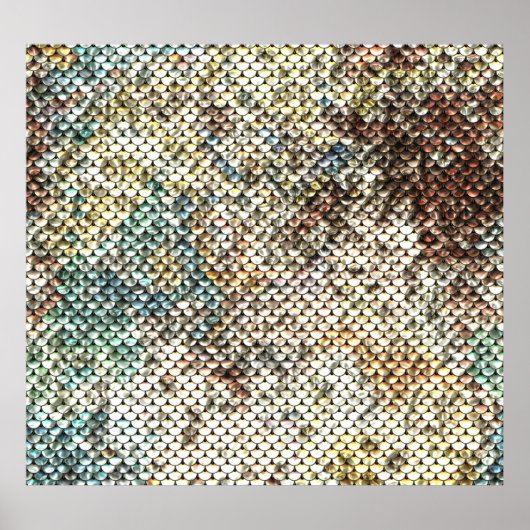 Poster Texture de paillettes sans couture : arrière - pla (Devant)
