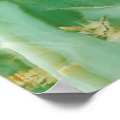 Poster Texture de pierre blanche et verte (Coin)