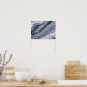Poster Texture de pierre de marbre gris bleu marine abstr (Cuisine)