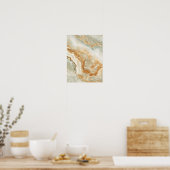Poster Texture de pierre marron et beige (Cuisine)