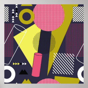 Poster texture de style rétro, design motif. art, abstrai