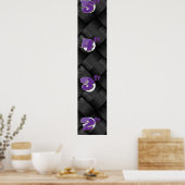 Poster Texture de tissage moderne (Cuisine)