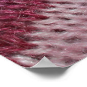 Poster Texture de tissu en nappe, abstrait violet-rose. (Coin)