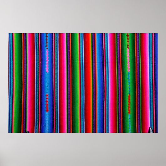 Poster Texture De Tissu Mexicain (Devant)