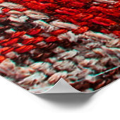 Poster Texture de tissu tartan rouge utile comme arrière- (Coin)