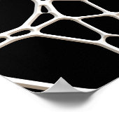 Poster Texture de toile blanche + votre fond et idées (Coin)