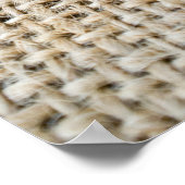 Poster Texture de toile de jute (Coin)
