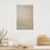 Poster Texture de toile de jute (Cuisine)