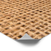 Poster Texture de toile de jute en fond (Coin)