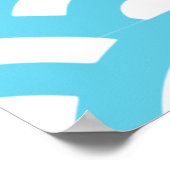 Poster Texture de vagues d'océan bleu (Coin)