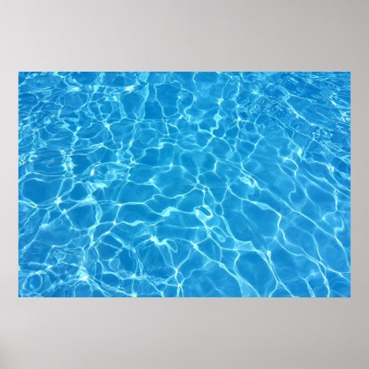 Poster Texture d'eau bleue (Devant)