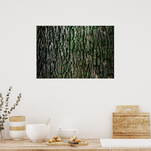 Poster texture d'écorce d'arbre (Cuisine)