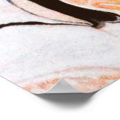 Poster Texture déformée et brillante du surf d'encre marb (Coin)