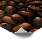 Poster Texture des fèves de café (Coin)