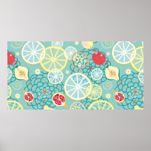 Poster Texture des fruits