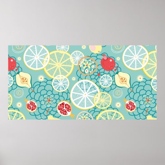 Poster Texture des fruits (Devant)