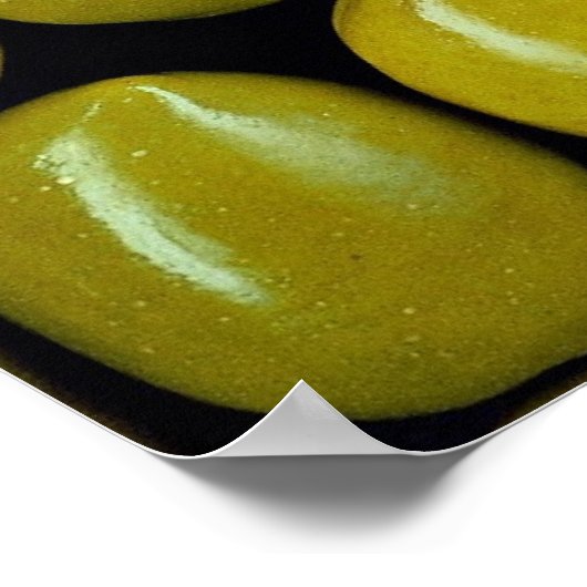 Poster Texture des olives (Coin)