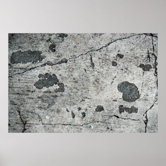 Poster Texture d'un vieux mur de béton fêlé. Contexte (Devant)